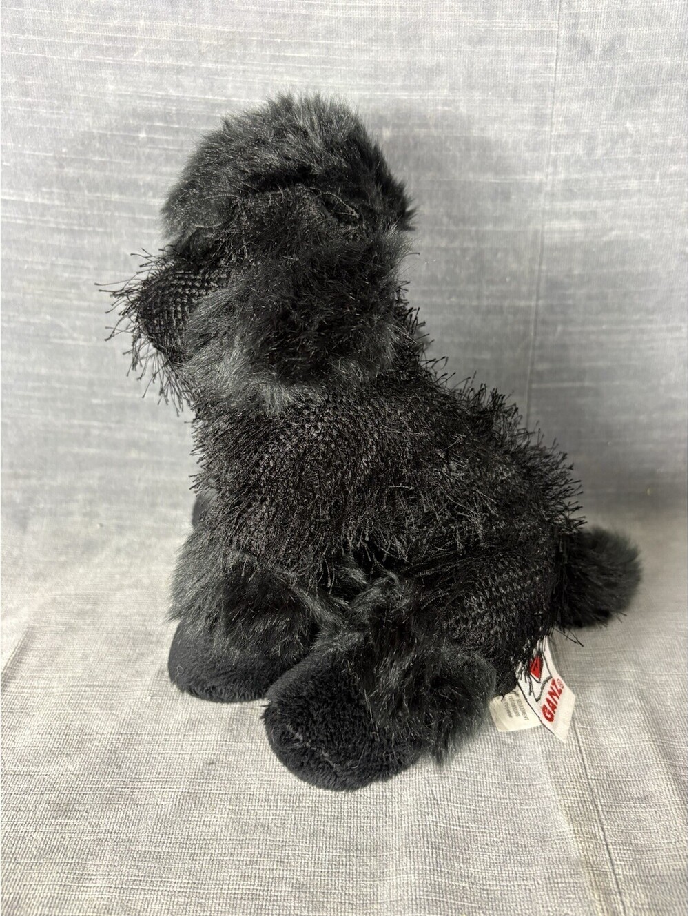 Ganz Webkinz Black Poodle HM191 Plush Dog Stuffed Animal Toy No Code